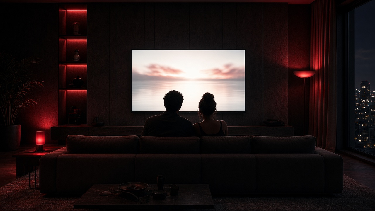 Customers watching IPTV together